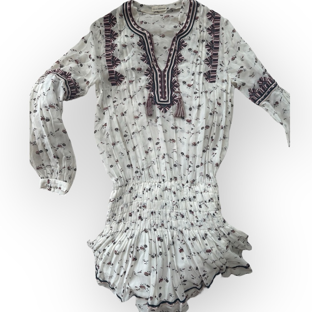 Ulla Johnson Women's Sz 2 Gita Floral White 100%
Silk Mini Long Sleeve Dress - Picture 2 of 10